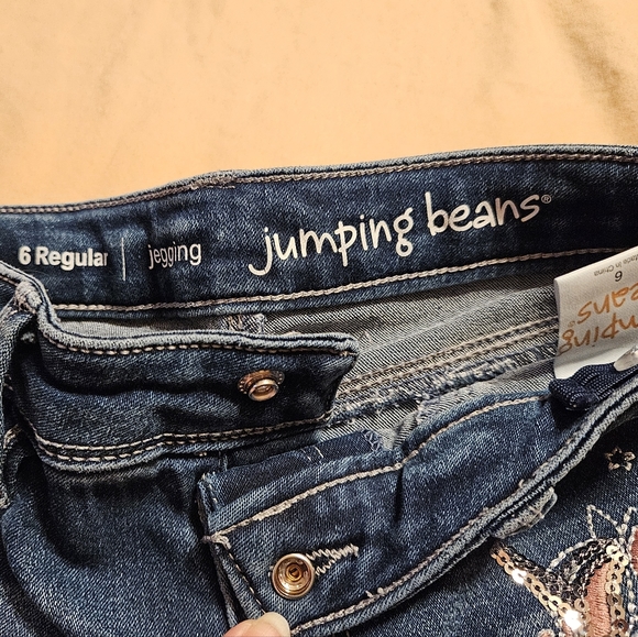 NWOT | Jeans | Unicorn | Dark Wash | Girls 6 | Jegging | Jumping Beans | - Picture 5 of 6
